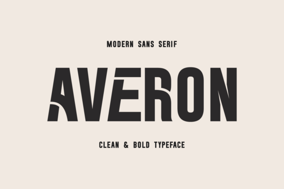 Averon: Bold Sans-Serif Display Font for Impactful Design