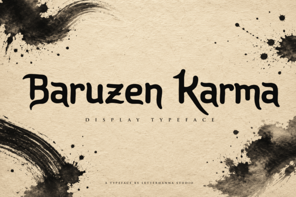 Baruzen Karma: A Typeface for Bold, Unforgettable Design