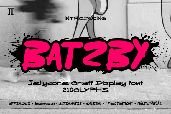 Batzby: The Bold Jelly Graffiti Font for Vibrant Designs