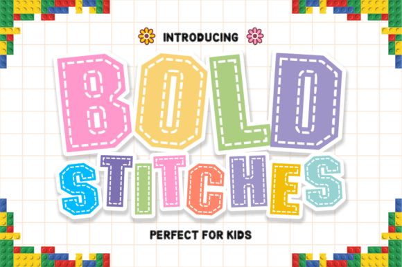 Bold Stitches: A Chunky, Crafty Display Font