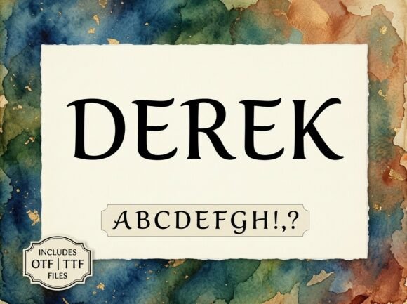 Derek: Command Attention with Modern Stately Typography