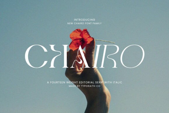Discover the Timeless Elegance of the Chairo Family Typeface