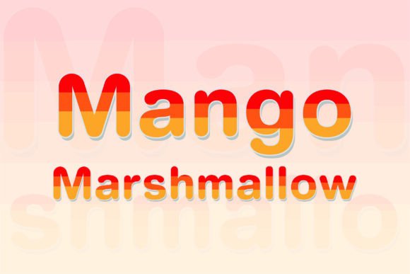 Discover the Warmth of the Mango Marshmallow Font