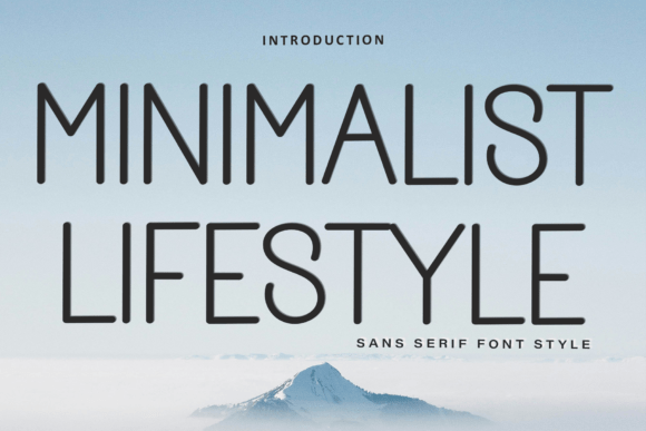 Embrace Simplicity with the Minimalist Lifestyle Typeface