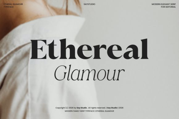 Ethereal Glamour: A Typeface of Soft Elegance