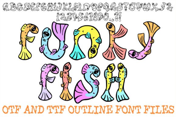Funky Fish: A Vibrant Display Typeface for Playful Projects