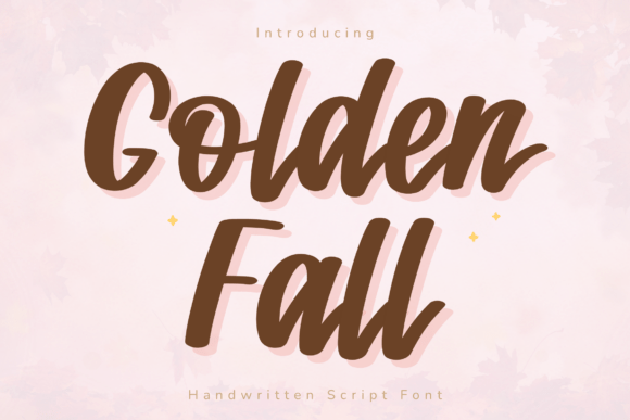 Golden Fall: A Warm Handwritten Font for Cozy Designs