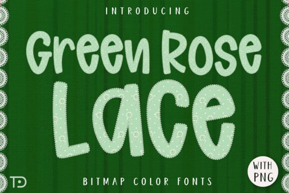 Green Rose Lace: A Shabby Chic Display Font