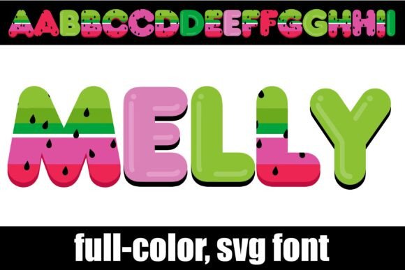 Melly: Your High-Shine Glossy Bubble SVG Font