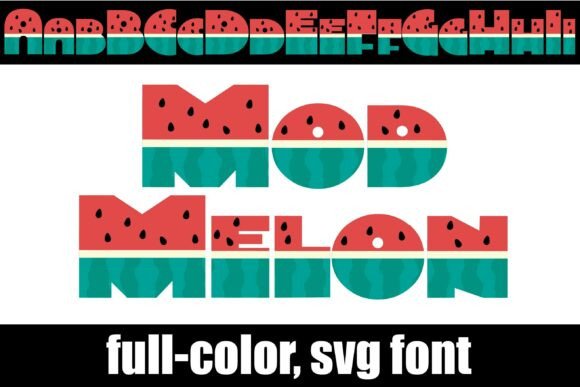 Mod Melon: A Geometric SVG Font for Bold Branding