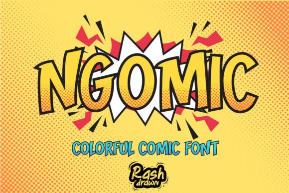 NGOMIC: The Vibrant Comic Font That Pops