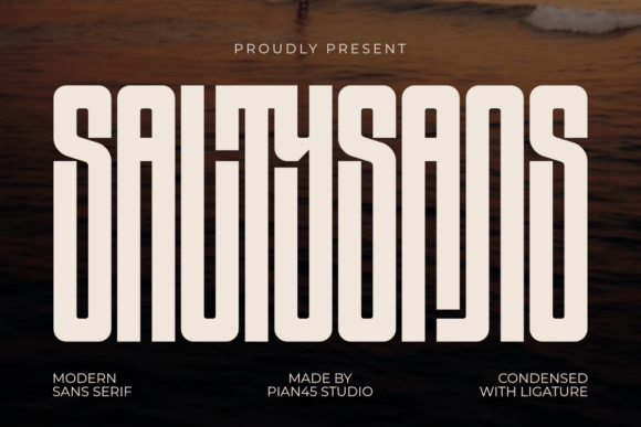 Salty Sans: The Bold Modern Typeface for Impactful Design