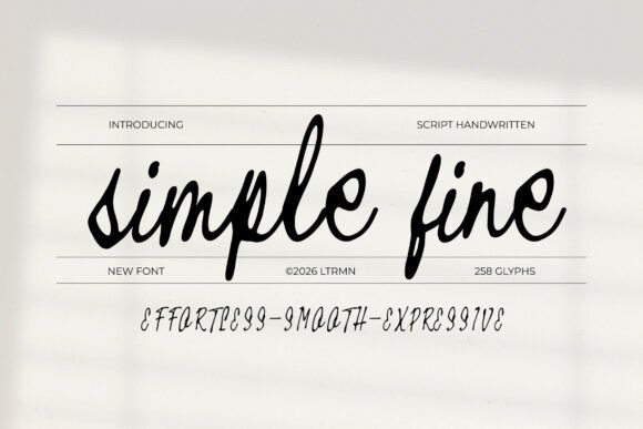 Simple Fine: Elegant Script for Modern Branding