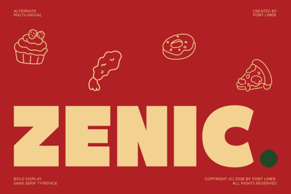 Zenic: A Bold Display Sans Serif for Modern Design